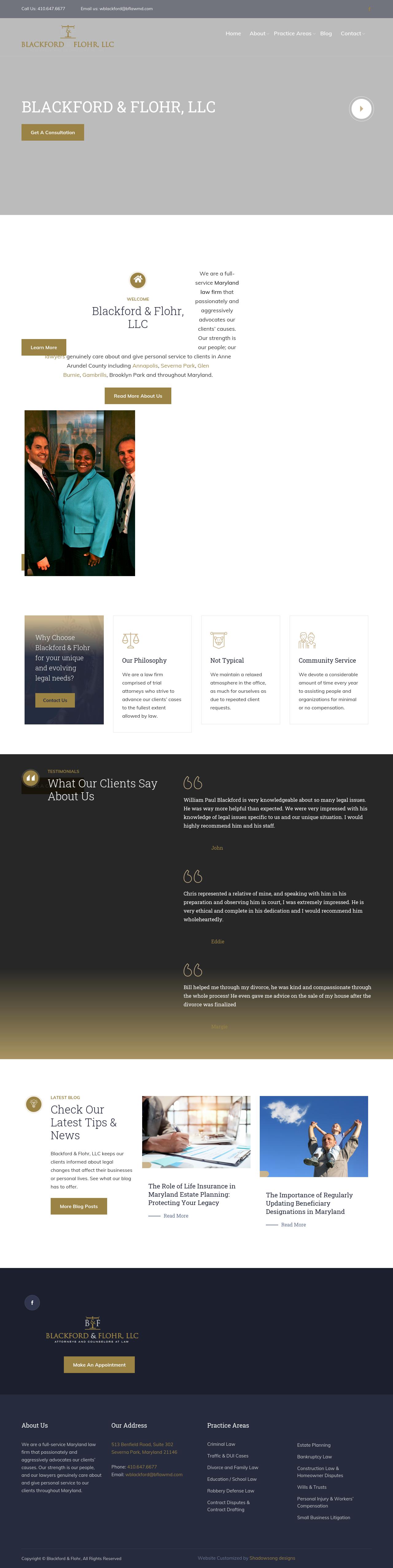 Blackford & Flohr, LLC - Towson MD Lawyers