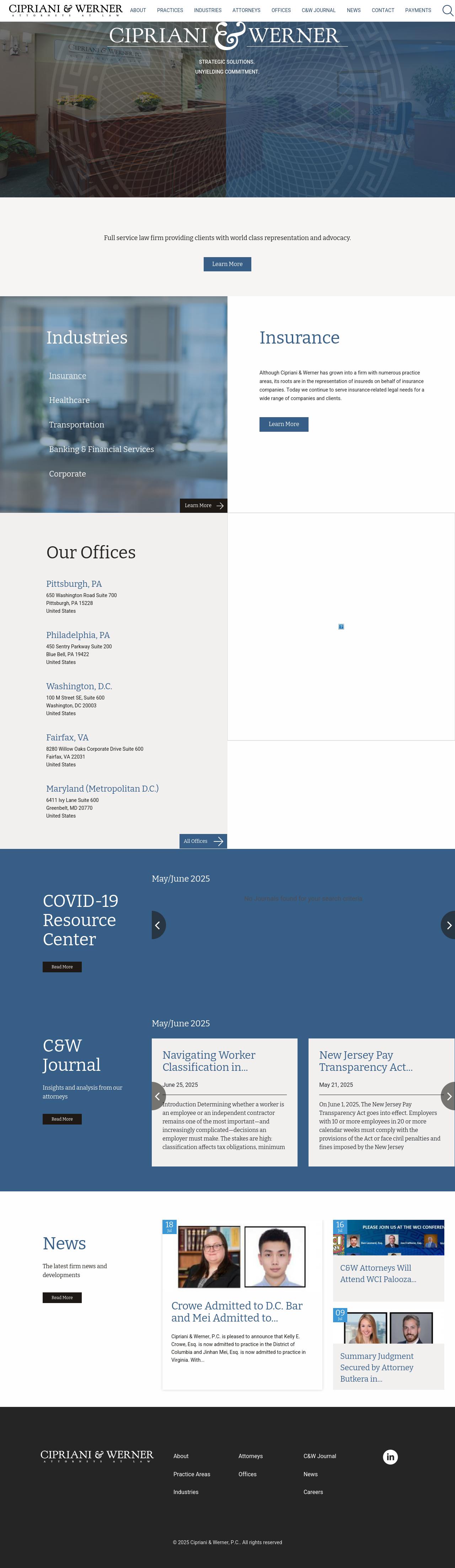 Cipriani & Werner, P.C. - Blue Bell PA Lawyers