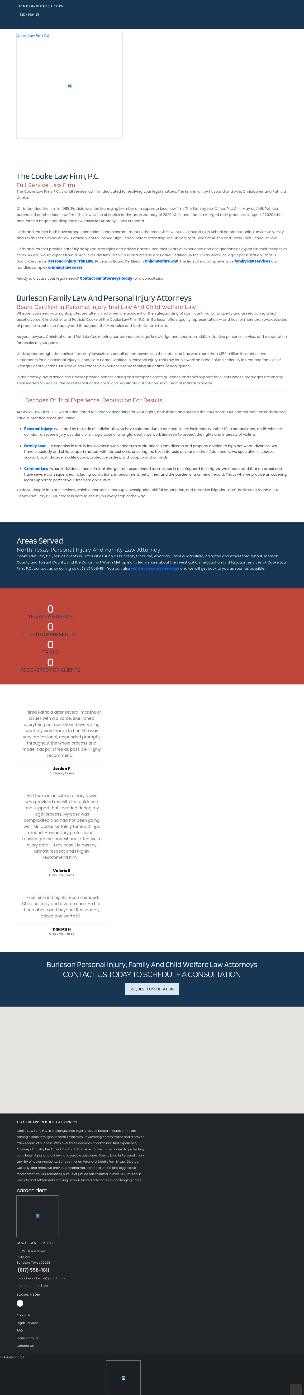 Cooke Law Firm, P.C. - Cleburne TX Lawyers