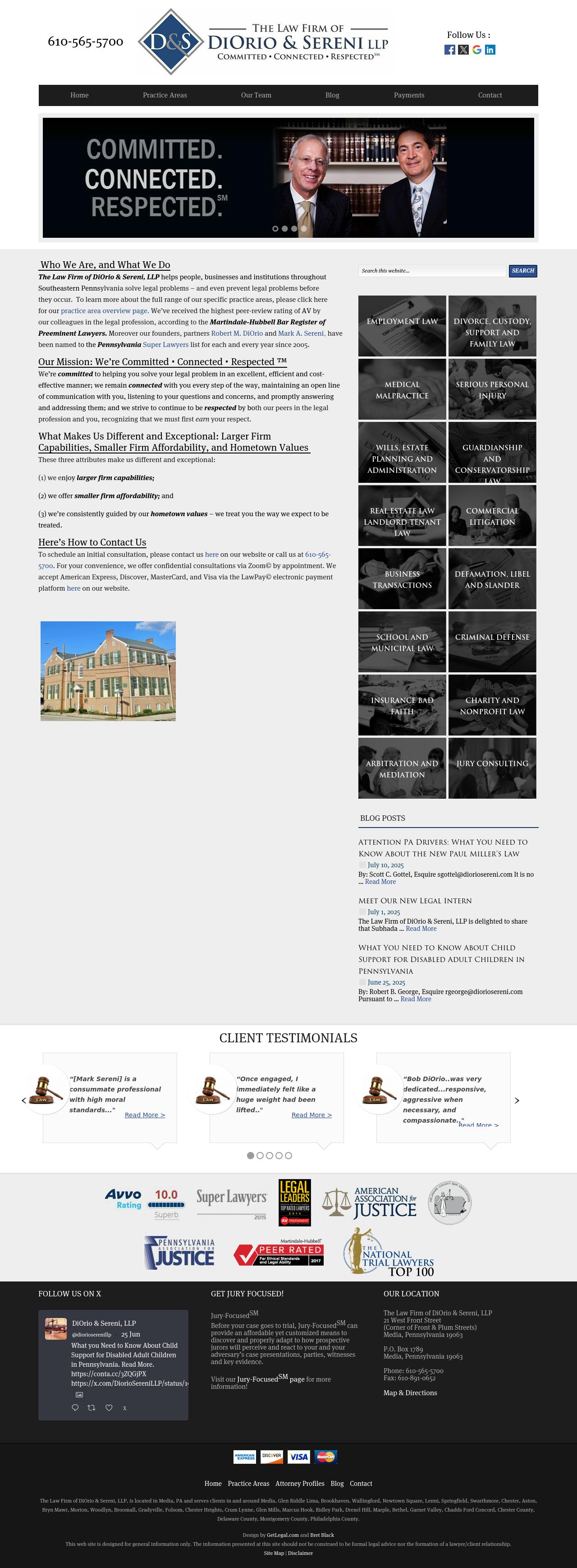 DiOrio & Sereni, LLP - Media PA Lawyers