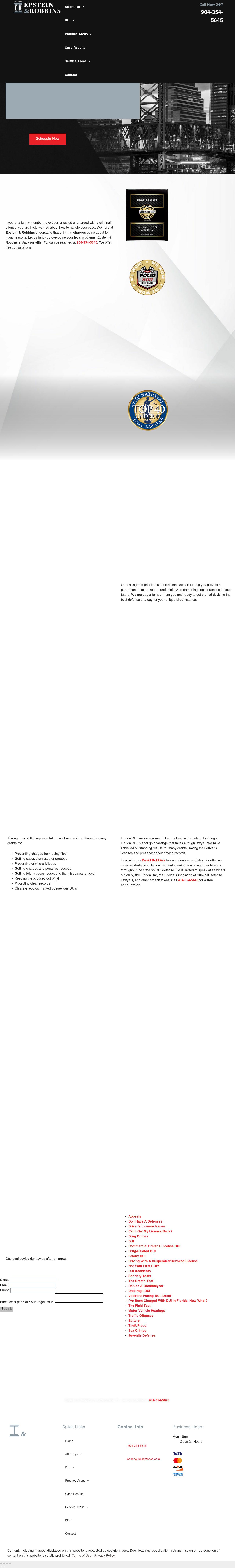 Epstein & Robbins - Jacksonville FL Lawyers