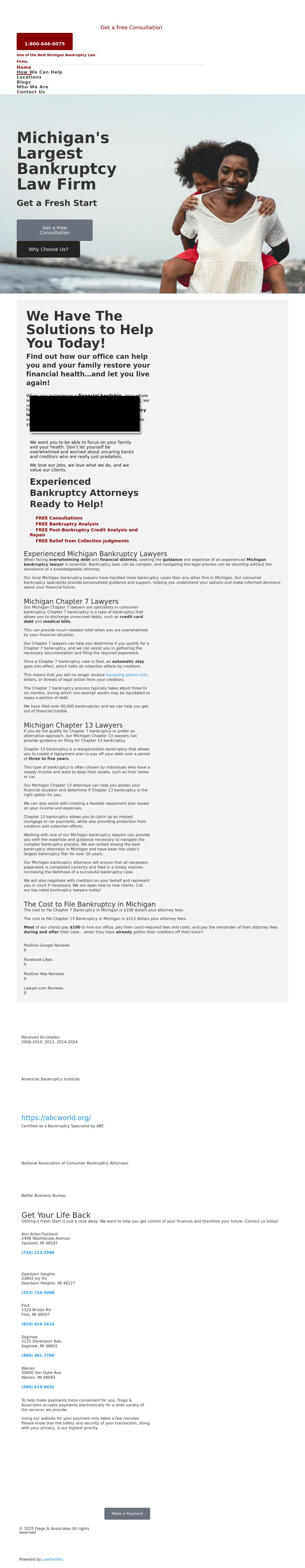 Frego & Associates-The Bankruptcy Law Office, P.L.C. - Dearborn Heights MI Lawyers