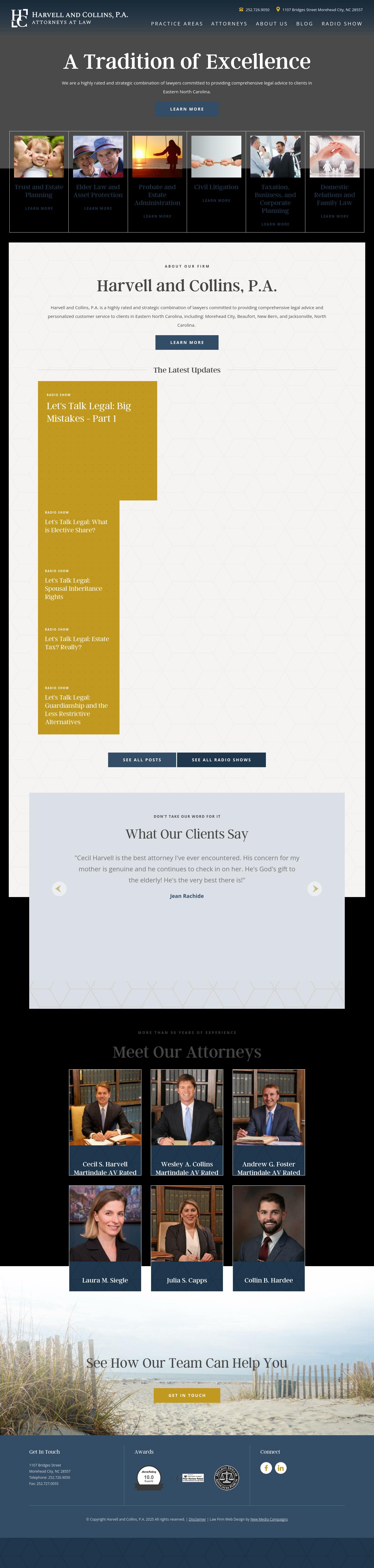 Harvell & Collins, P.A. - Morehead City NC Lawyers