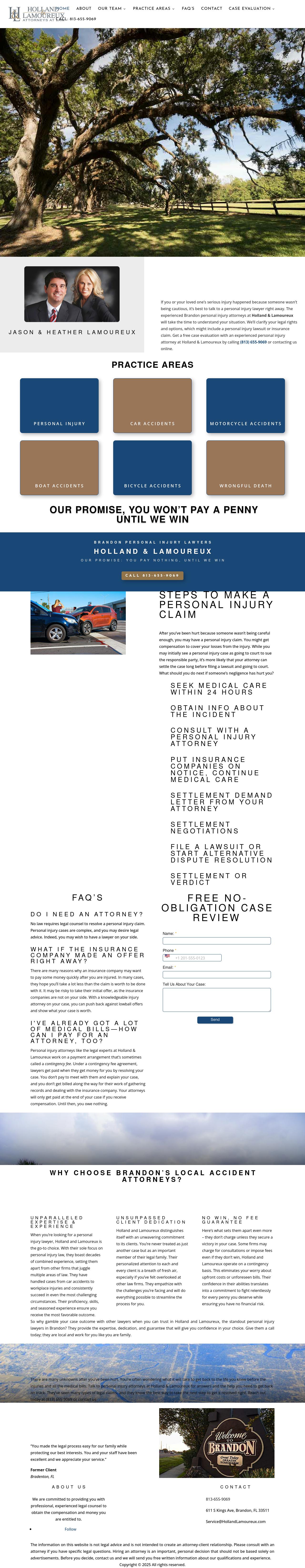 Holland & Lamoureux, P.A. - Brandon FL Lawyers