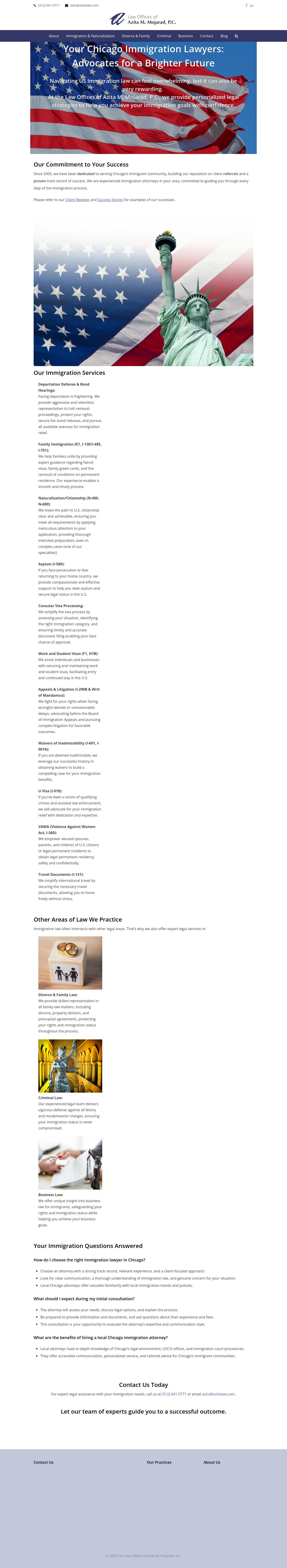 Law Offices of Azita M. Mojarad, P.C. - Chicago IL Lawyers