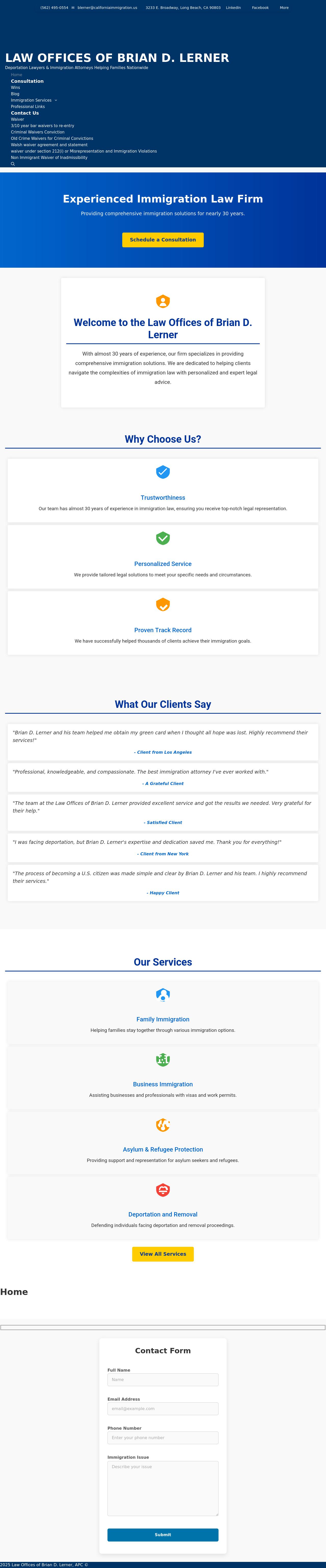 Law Offices Of Brian D. Lerner, APC - Long Beach CA Lawyers