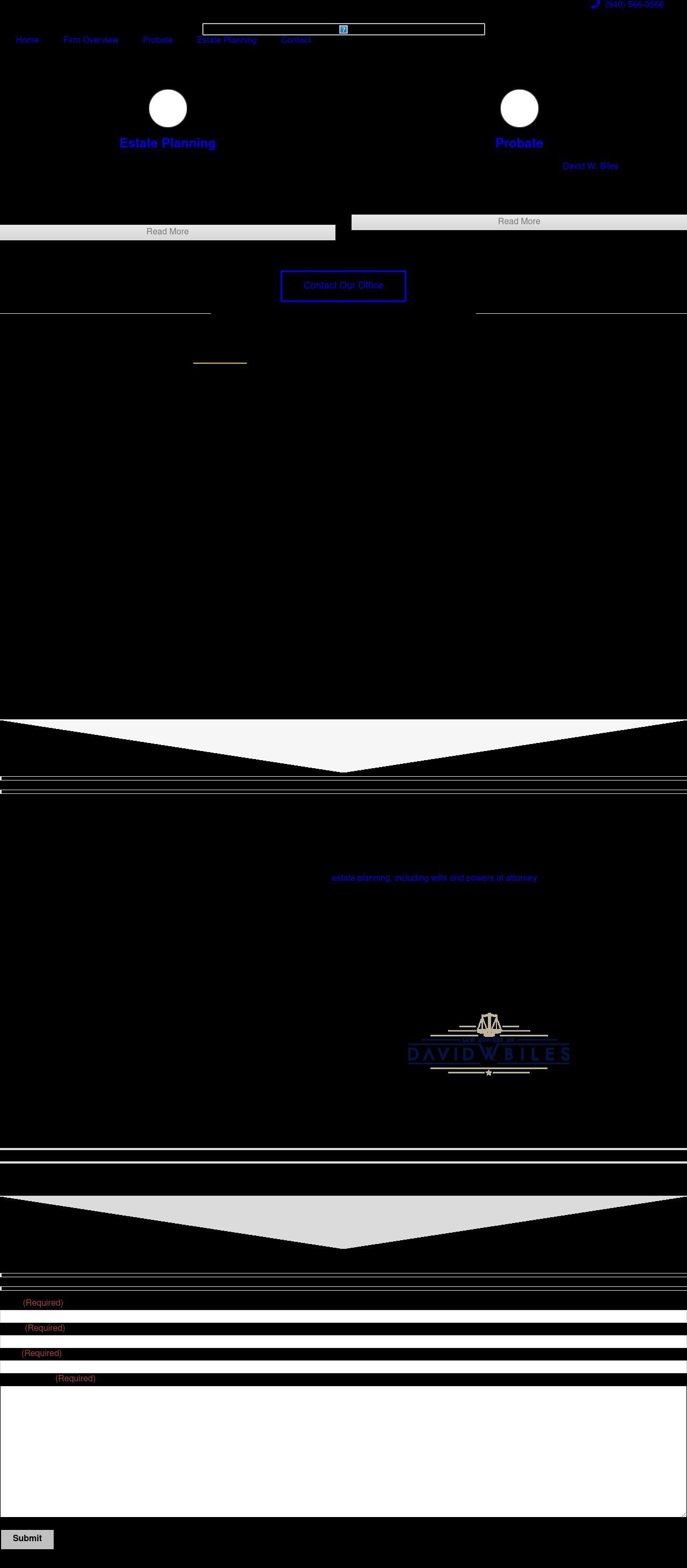 Law Offices of David W. Biles, P.C. - Denton TX Lawyers