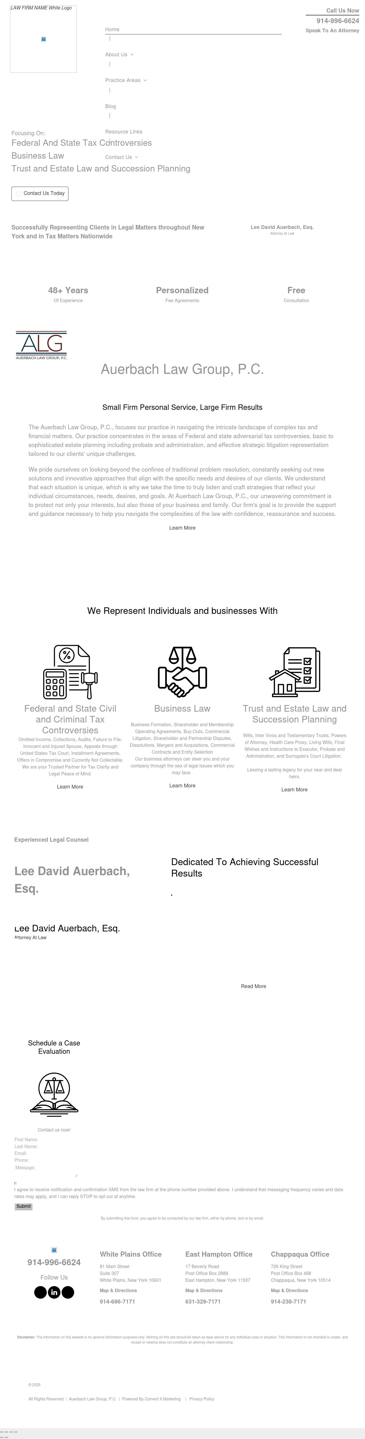 Law Offices of Lee David Auerbach, P.C. - East Hampton NY Lawyers