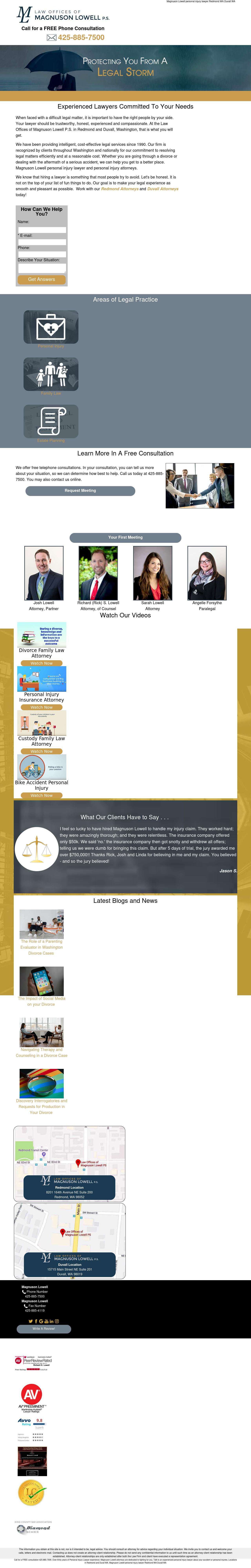 Law Offices of Magnuson Lowell P.S. - Spokane WA Lawyers