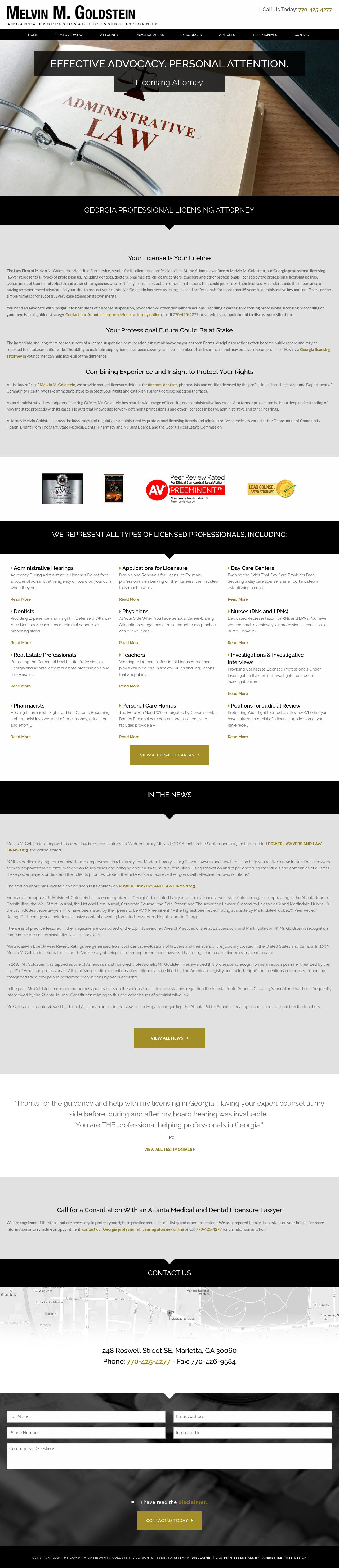 Melvin M. Goldstein, P.C. - Marietta GA Lawyers