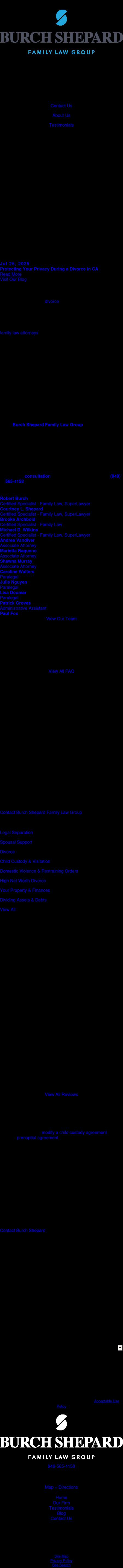 Burch, Coulston & Shepard, LLP - Newport Beach CA Lawyers