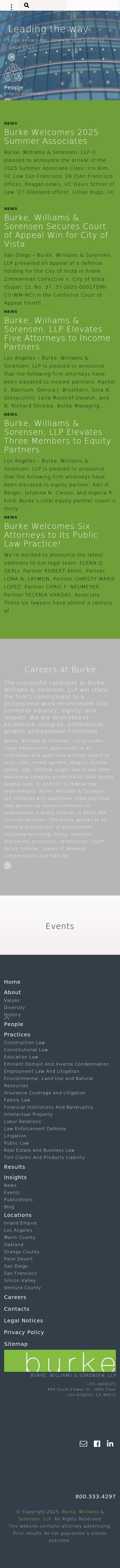 Burke, Williams & Sorensen, LLP - Los Angeles CA Lawyers