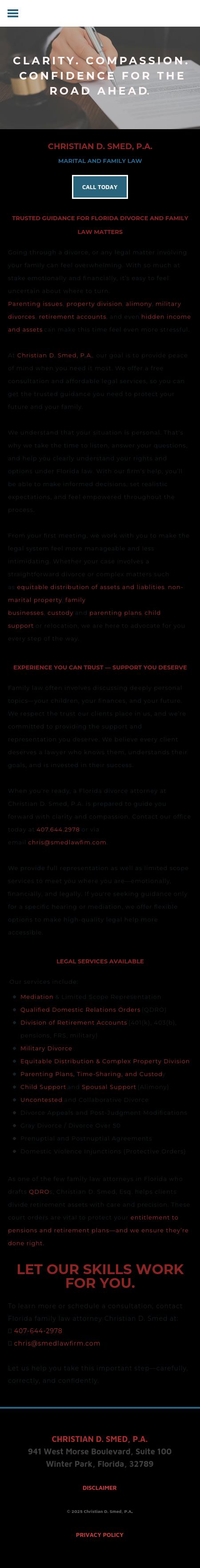 Christian D. Smed, P.A. - Winter Park FL Lawyers