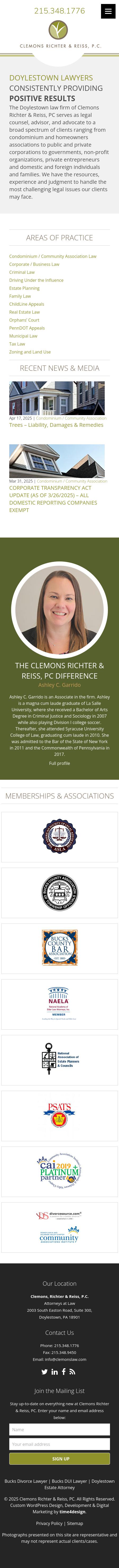 Clemons, Richter & Reiss, P.C. - Doylestown PA Lawyers