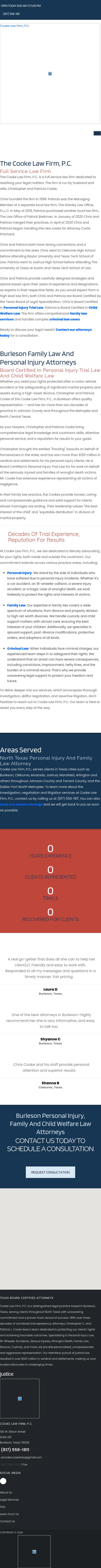Cooke Law Firm, P.C. - Cleburne TX Lawyers