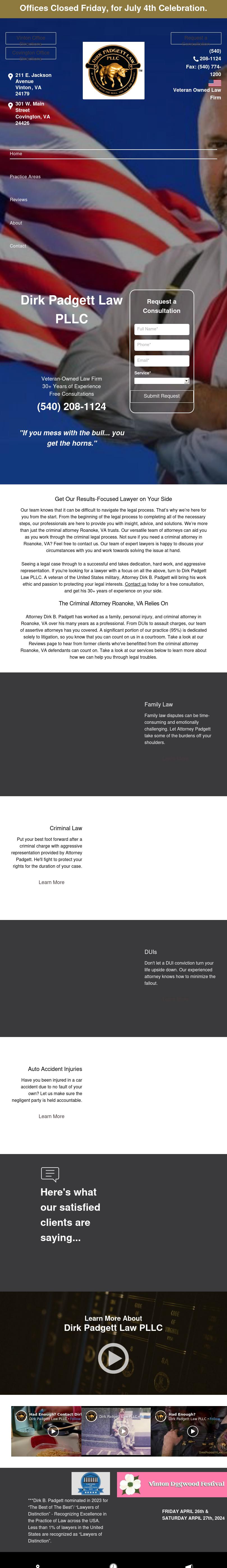 Dirk Padgett Law PLLC - Roanoke VA Lawyers
