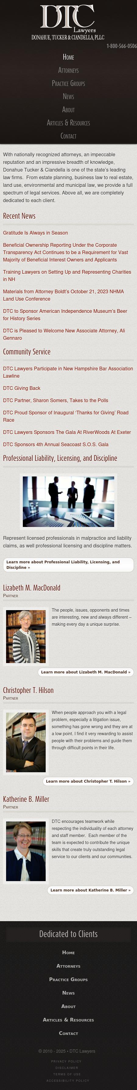 Donahue Tucker & Ciandella PLLC - Meredith NH Lawyers