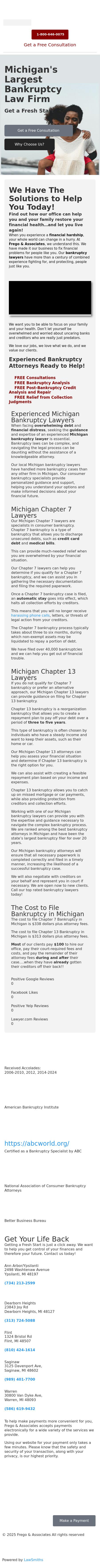 Frego & Associates-The Bankruptcy Law Office, P.L.C. - Dearborn Heights MI Lawyers