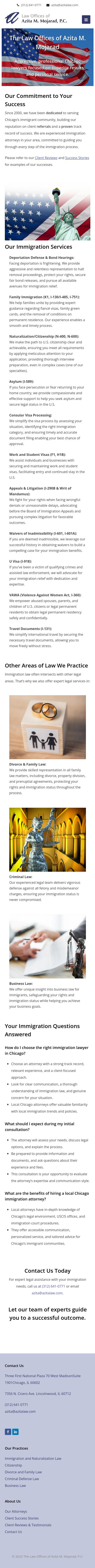 Law Offices of Azita M. Mojarad, P.C. - Chicago IL Lawyers