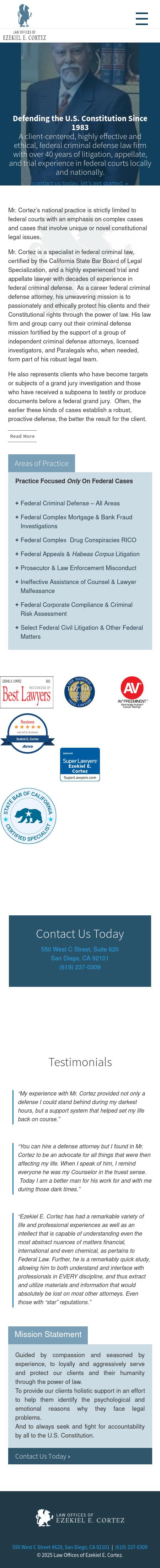 Law Offices of Ezekiel E. Cortez, APC - San Diego CA Lawyers