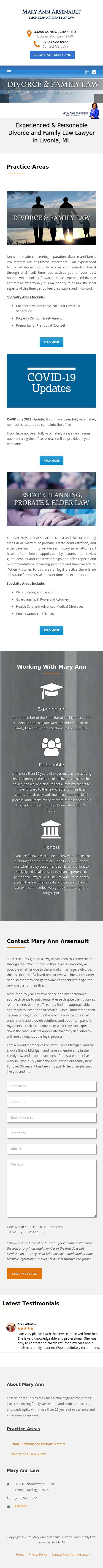 Mary Ann Arsenault - Livonia MI Lawyers