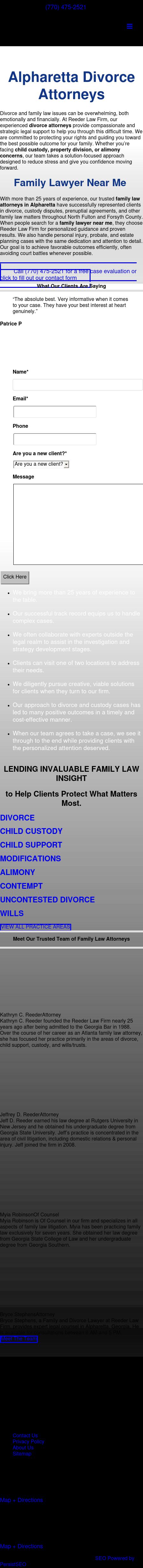 Reeder Law Firm - Alpharetta GA Lawyers