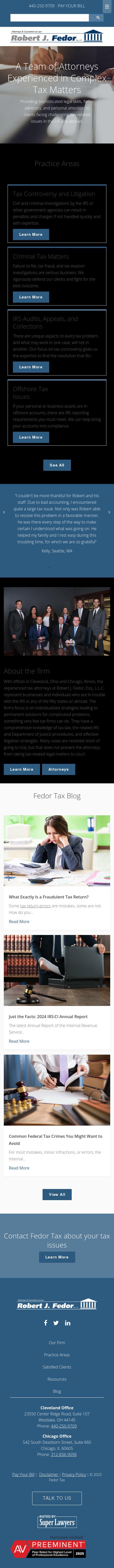Robert J. Fedor, Esq., L.L.C. - Chicago IL Lawyers