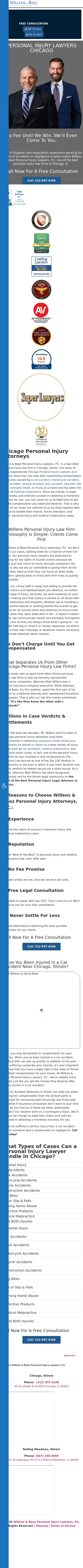Willens & Baez Personal Injury Lawyers, P.C. - Chicago IL Lawyers