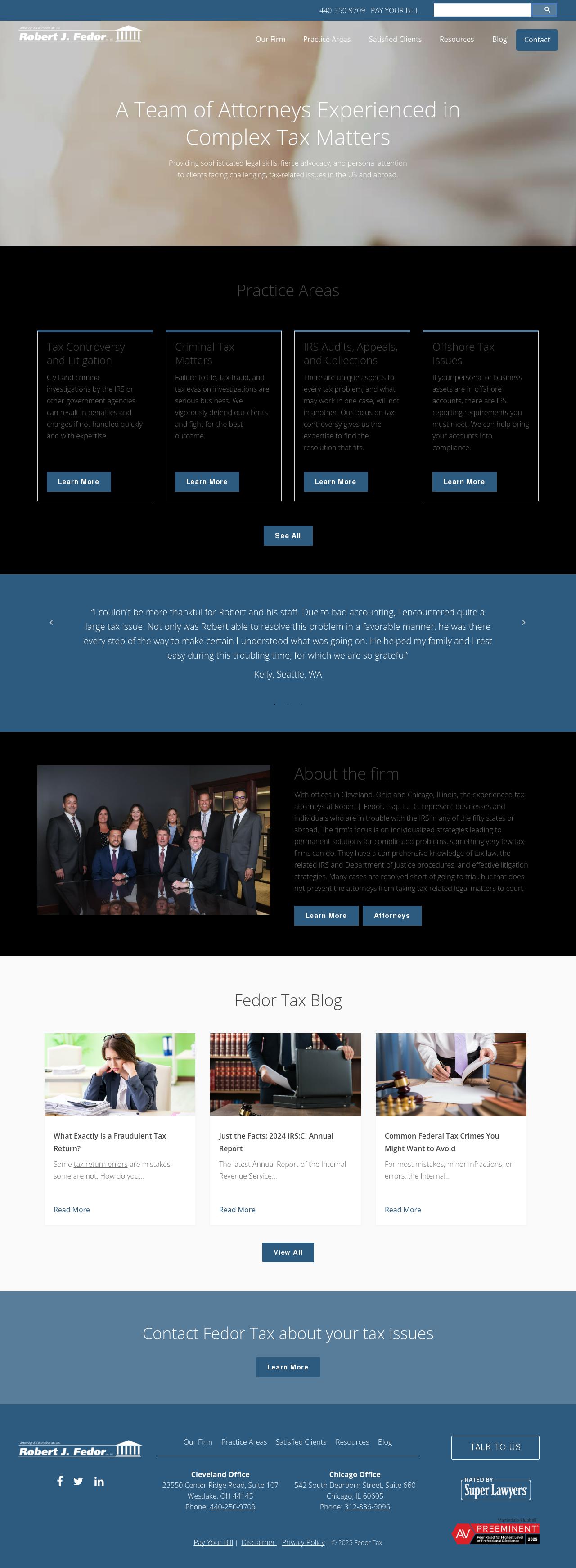 Robert J. Fedor, Esq., L.L.C. - Chicago IL Lawyers