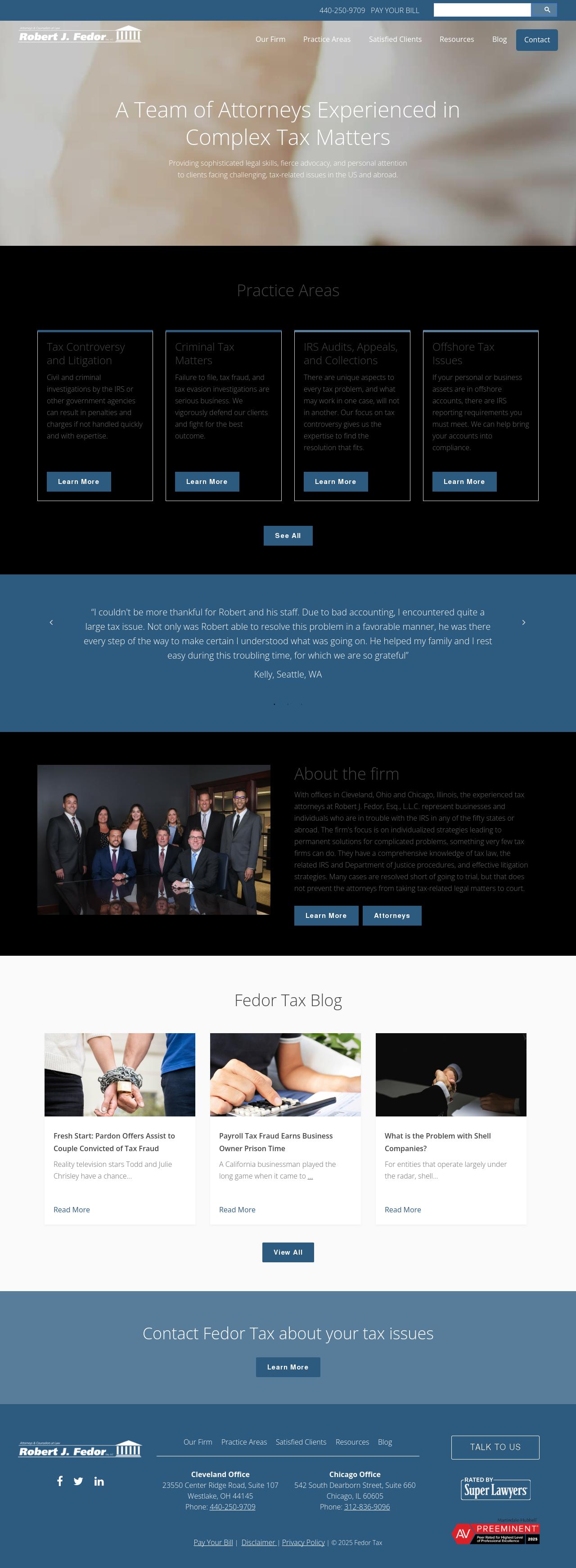 Robert J. Fedor, Esq., L.L.C. - Westlake OH Lawyers