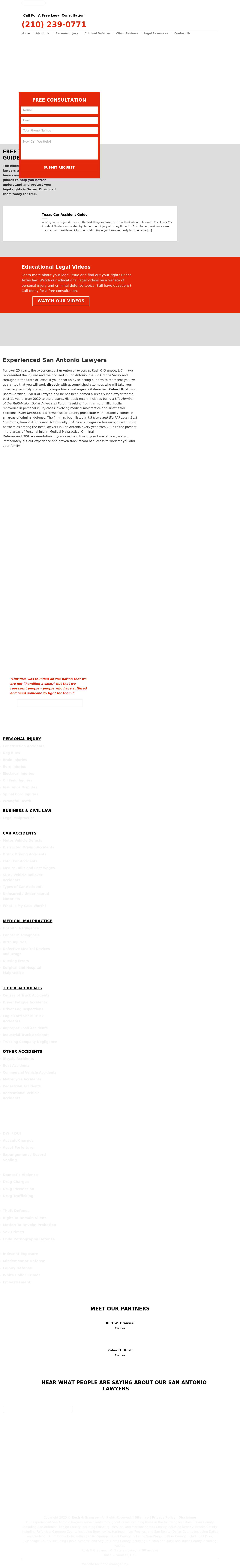 Rush & Gransee, L.C. - Kenedy TX Lawyers
