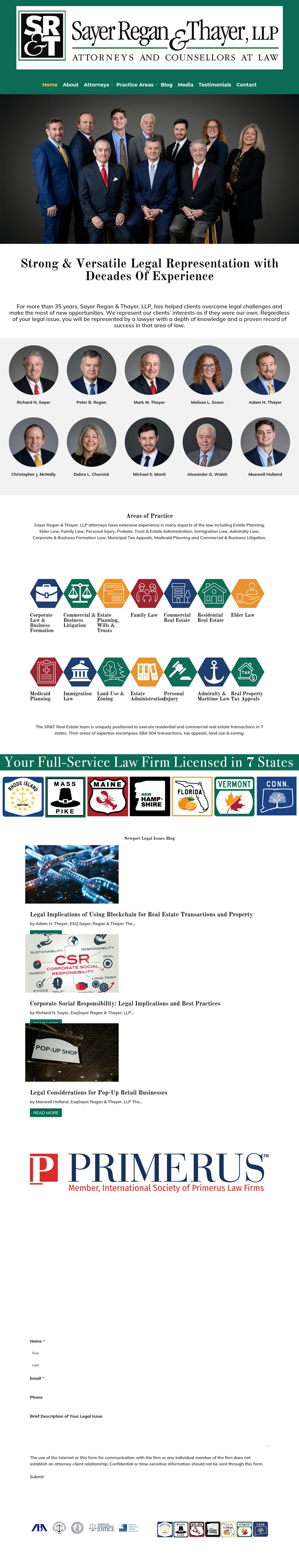 Sayer Regan & Thayer, LLP - Newport RI Lawyers