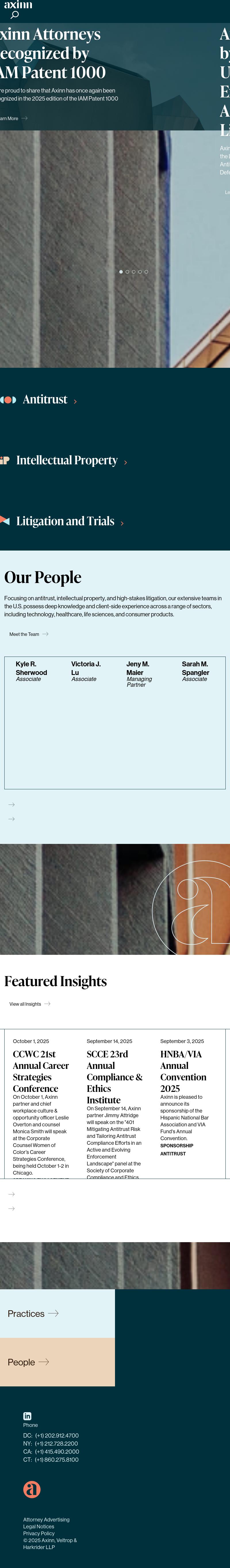 Axinn, Veltrop & Harkrider LLP - Washington DC Lawyers