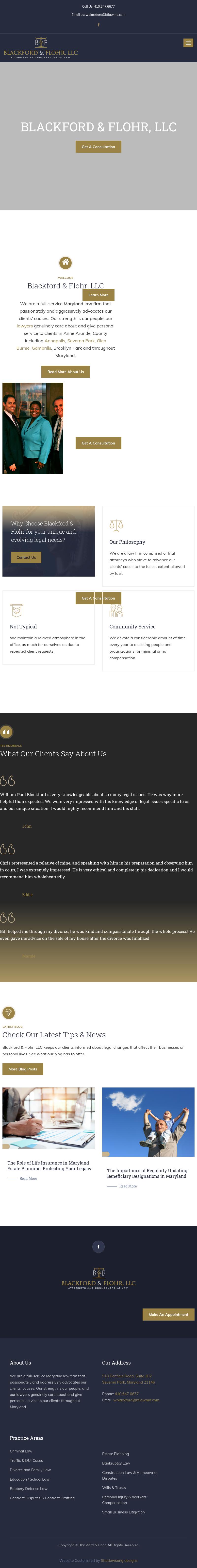 Blackford & Flohr, LLC - Severna Park MD Lawyers