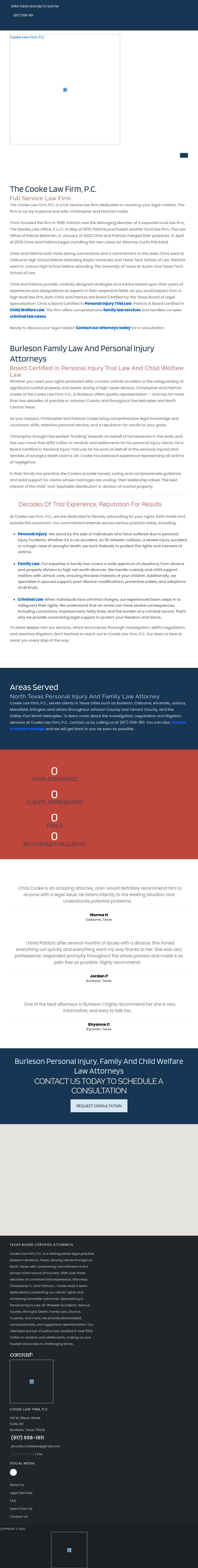 Cooke Law Firm, P.C. - Cleburne TX Lawyers