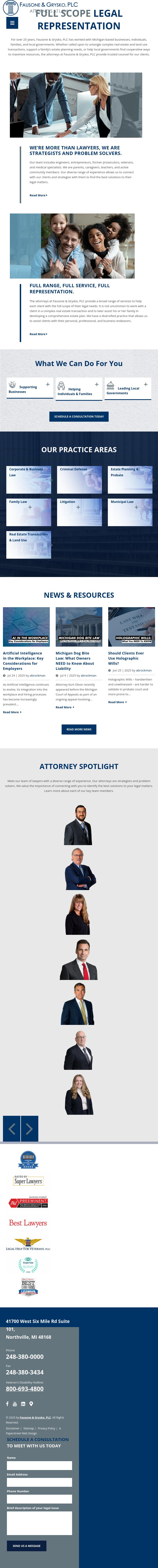 Fausone Bohn, LLP - Northville MI Lawyers