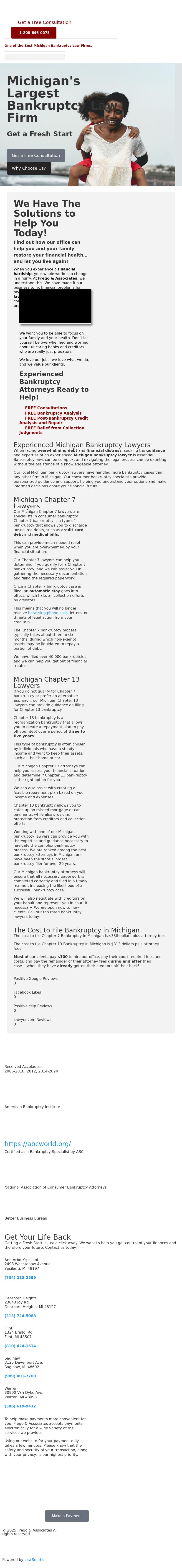 Frego & Associates-The Bankruptcy Law Office, P.L.C. - Dearborn Heights MI Lawyers