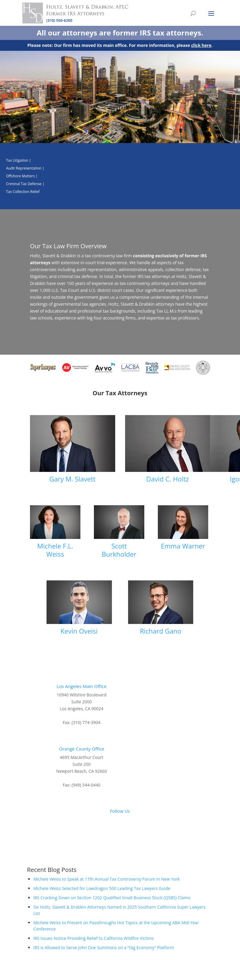 Holtz, Slavett & Drabkin, A Professional Law Corporation - Beverly Hills CA Lawyers
