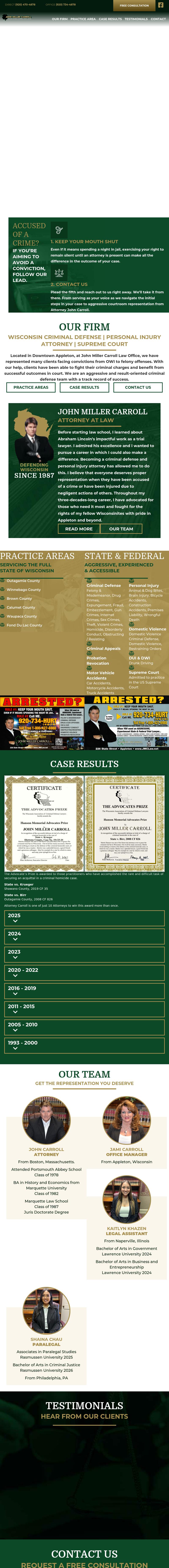 John M. Carroll - Appleton WI Lawyers