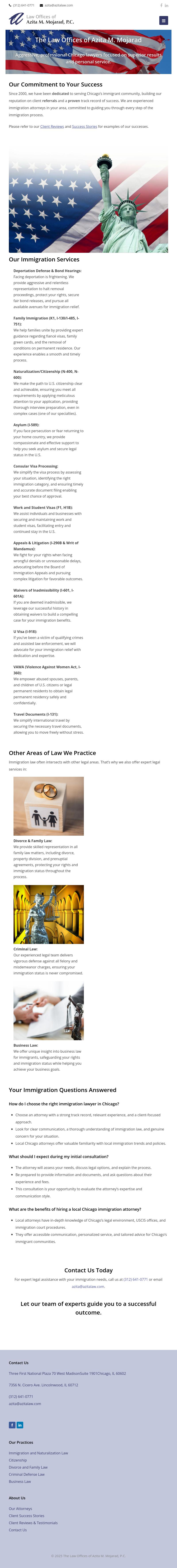 Law Offices of Azita M. Mojarad, P.C. - Chicago IL Lawyers