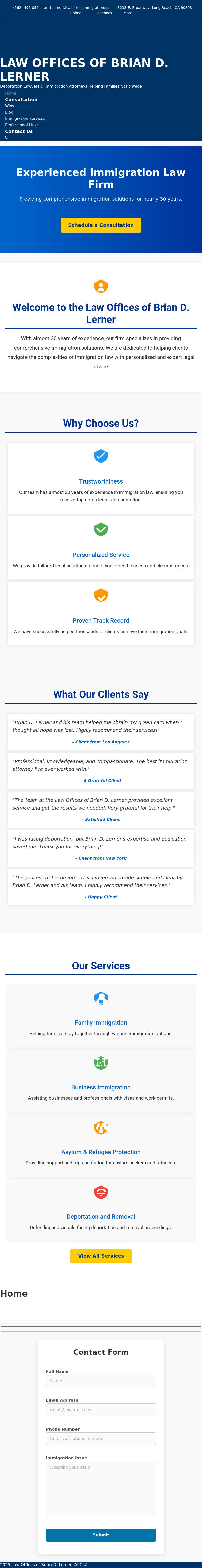 Law Offices Of Brian D. Lerner, A Professional Corporation - Los Angeles CA Lawyers