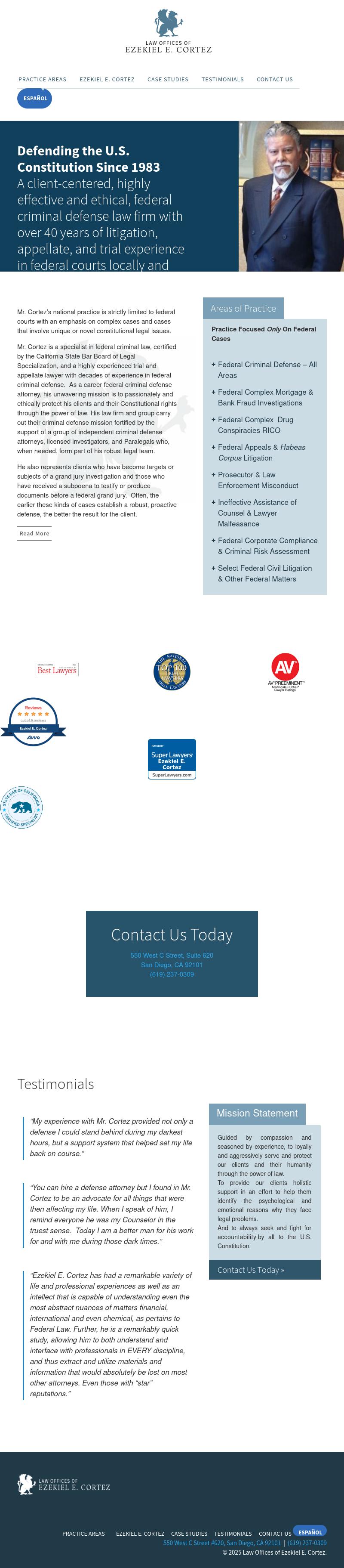 Law Offices of Ezekiel E. Cortez, APC - San Diego CA Lawyers