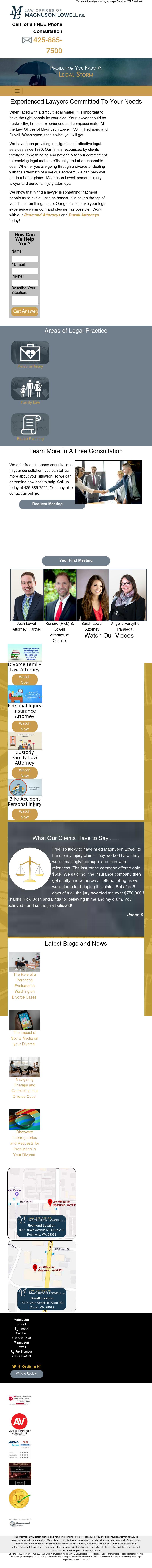 Law Offices of Magnuson Lowell P.S. - Seattle WA Lawyers