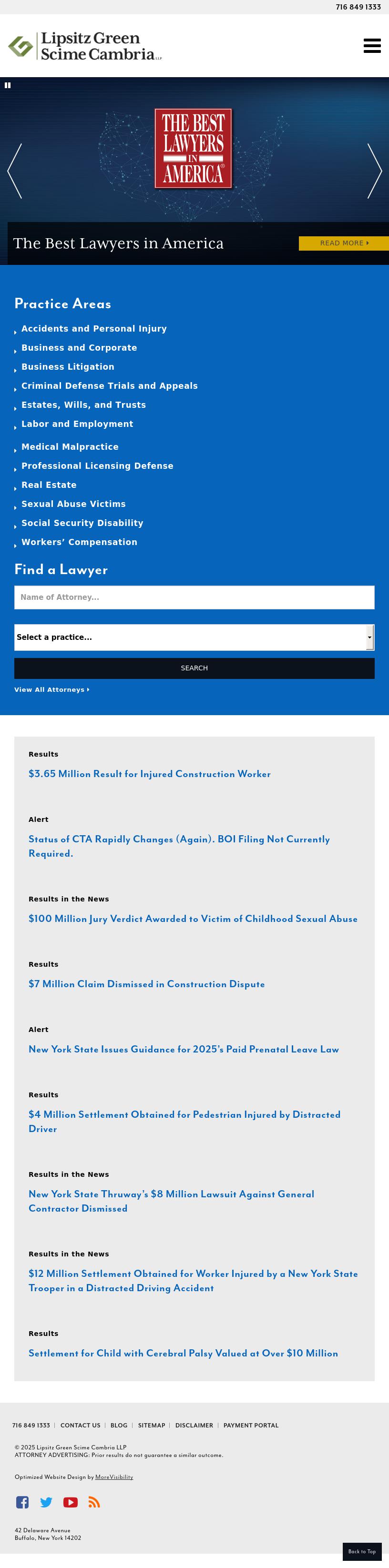 Lipsitz Green Scime Cambria LLP - Buffalo NY Lawyers