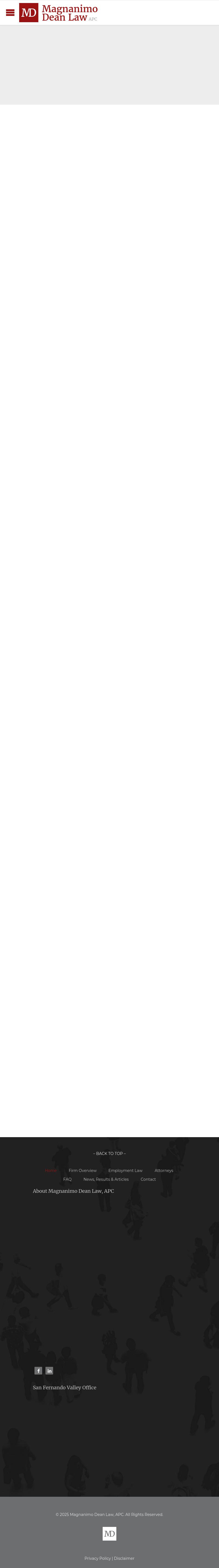 Magnanimo & Dean, LLP - Sherman Oaks CA Lawyers