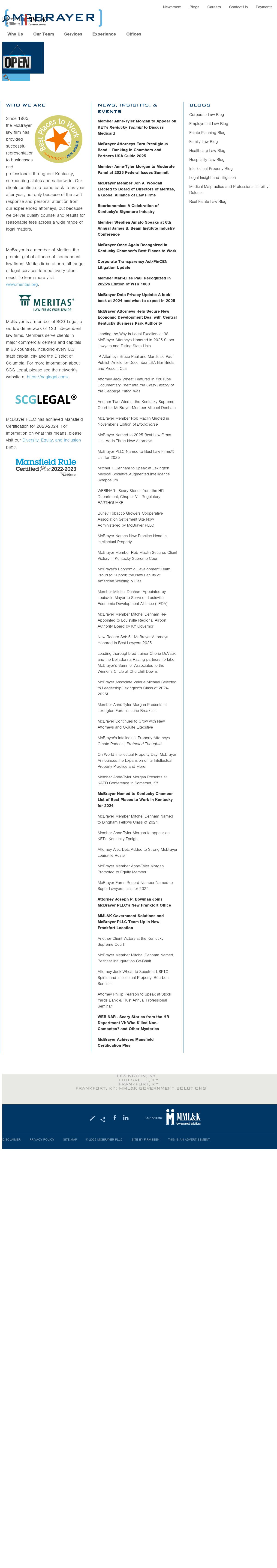 McBrayer, McGinnis, Leslie & Kirkland, PLLC - Washington DC Lawyers