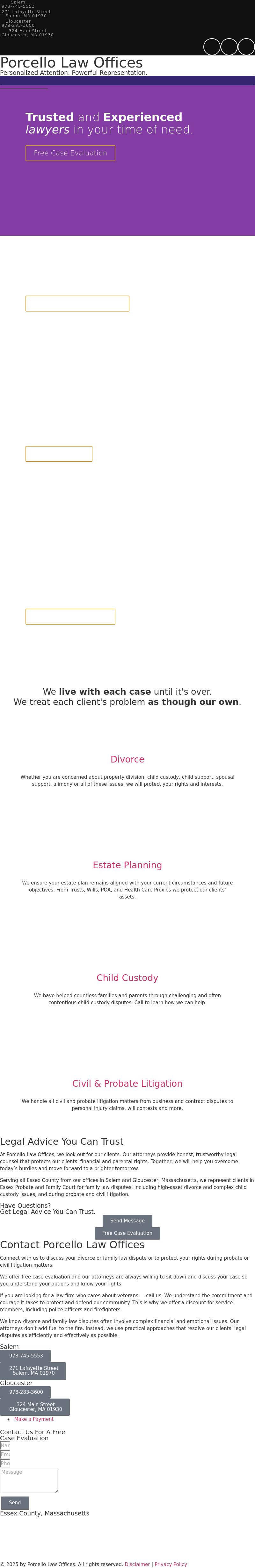 Porcello Law Offices - Salem MA Lawyers
