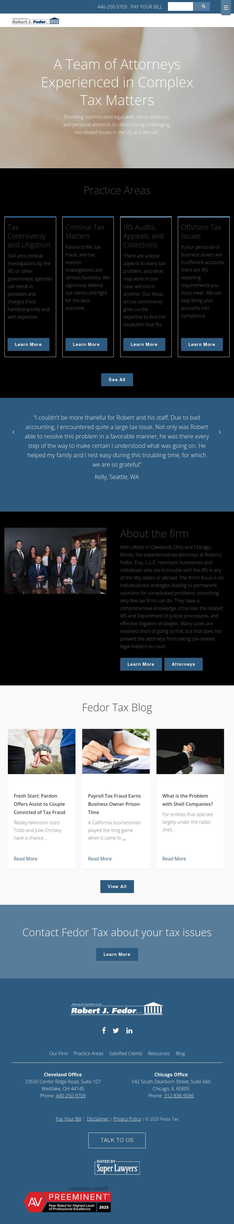 Robert J. Fedor, Esq., L.L.C. - Westlake OH Lawyers