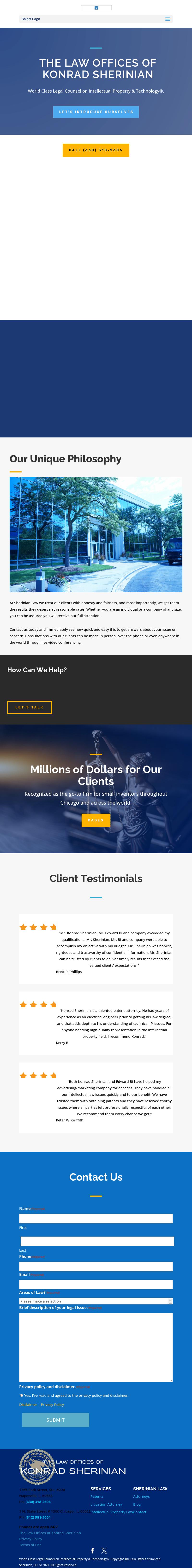 The Law Offices of Konrad Sherinian, LLC - Naperville IL Lawyers