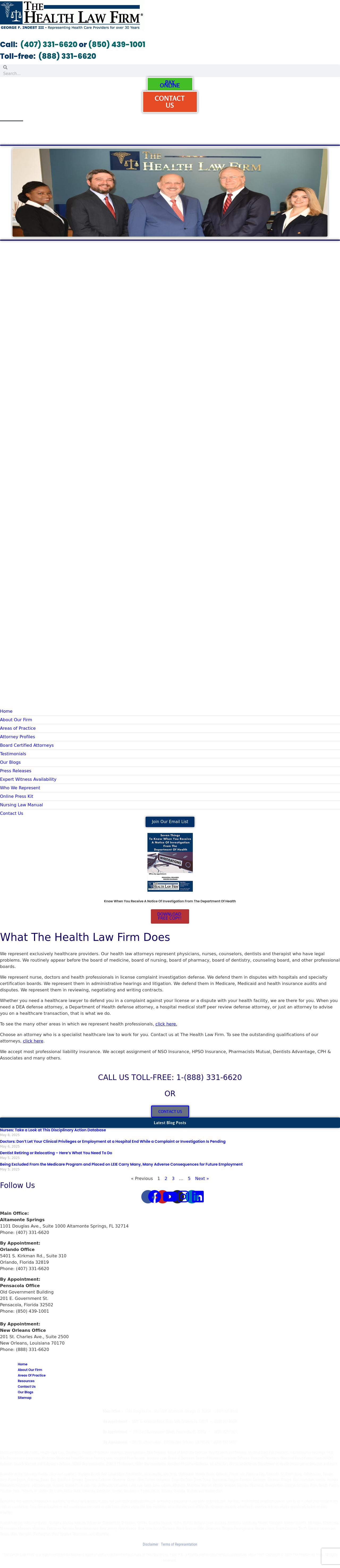 The Health Law Firm - Orlando FL Lawyers